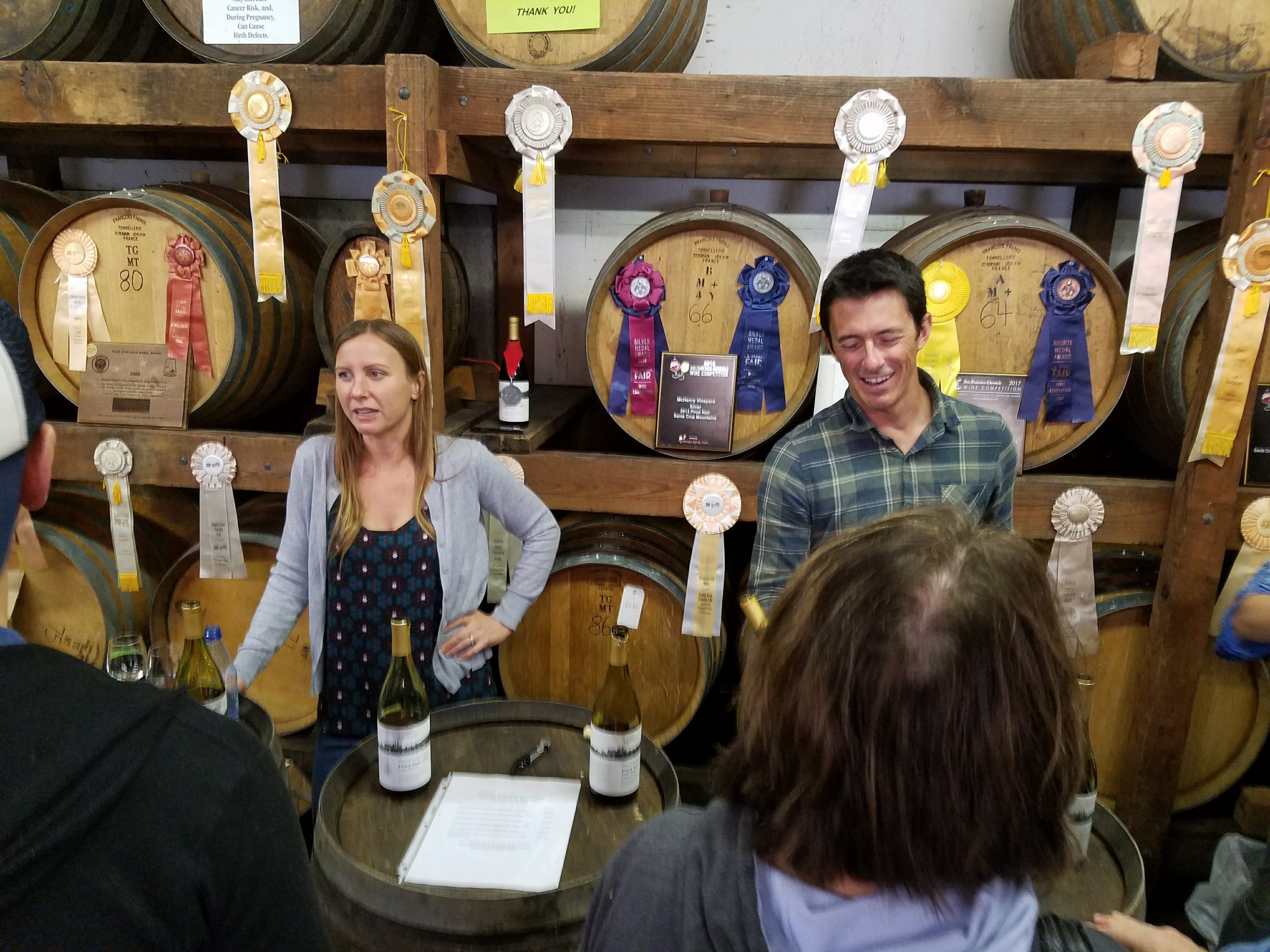 Annie McHenry and Ian McHenry at Wine Tasting